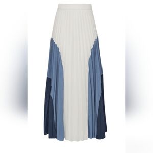 Abstract Maxi Skirt, WD.NY, BLUE,WHITE Size Medium